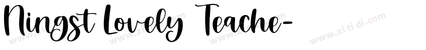 Ningst Lovely Teache字体转换